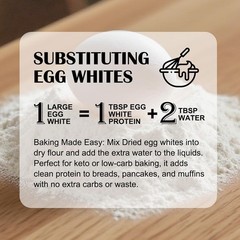 Convenient 8 Oz Freeze-Dried Egg White Powder – Perfect for Protein Boost