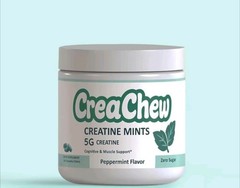 CreaChew Creatine Mints Peppermint 5g Creatine 150 Count