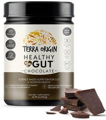 Healthy Gut Chocolate | 30-Servings with L-Glutamine, Zinc, Glucosamine, Slip…