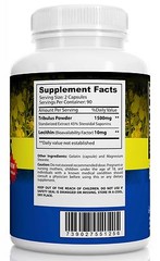Bulgarian Tribulus Terrestris 180 Count 1500mg 45% Steroidal Saponins