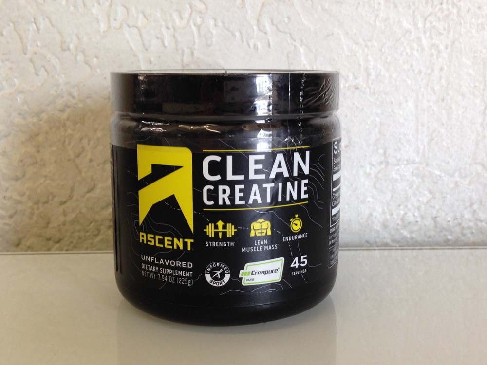 Ascent Clean Creatine Monohydrate 7.94 oz – 45 Servings Exp. 4/2026