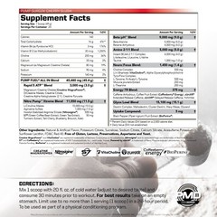 Pump Fuel ALL IN Insanity Ultimate Muscle Pump Supplement & Pre Workout Powder