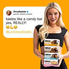 Junkless – – 15G No Added Sugar Gluten High Fiber