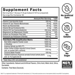 Force Factor Total Beets Pre-Workout 12.5 Ounce (Pack of 1), Fruit Punch