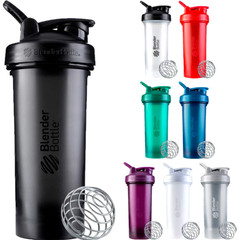 Blender Bottle Classic 28 oz. Shaker Mixer Cup with Loop Top Green & Yellow