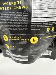 2 LOT of AfterBurn recovery Creatine Monohydrate Chews BCAAs,L-Glutamine Gummies