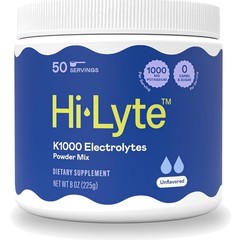 K1000 Electrolytes Powder Mix Unflavored Keto & Performance, 50 Servings