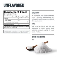 Isopure 100% Pure Creatine Monohydrate Powder, 1.1 Pound (Pack of 1), White