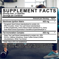 Fat Metabolism Caps For Muscle Building Enhance Performance I Gluten Free 120 CT