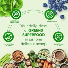 Designer Wellness, Designer Greens Superfood Powder with Prebiotics, Probiotics,