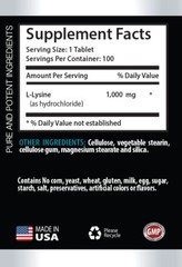 energy boost for seniors – L-LYSINE 1000MG 1B – l-lysine mg tablets