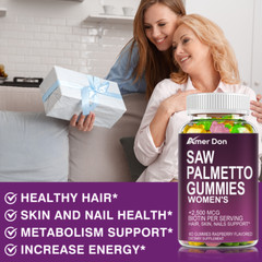 Saw Palmetto Gummies 2500mg – Premium Prostate Health Support Supplement 60/120x