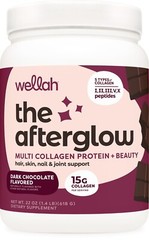 Wellah The Afterglow Multi Collagen Protein + Beauty (Dark Chocolate Flavored)