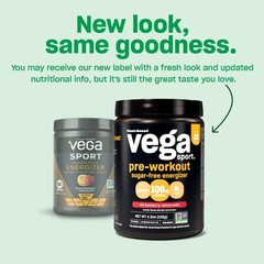 Vega Sport Sugar Free Pre Workout Powder Strawberry Lemonade Free Ship