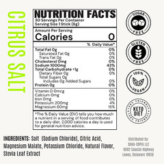 Electrolyte Drink Mix Hydration Packets: 1000Mg Sodium, Potassium & Magnesium Ci