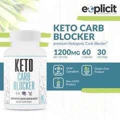 Max Strength Keto Carb Blocker 1200mg – Minimize Cheat Meals & Maintain Ketosis
