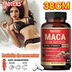Maca Capsules 8050mg | 60 Caps | Red, Yellow, Black Maca | Ginseng, Tribulus
