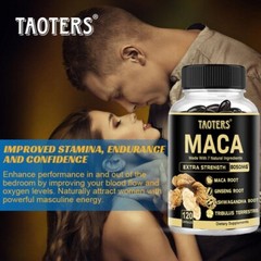 Maca Capsules: Natural Formula for Men’s Health and Energy with 7 Ingredients