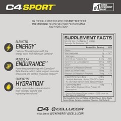 Cellucor C4 Sport Pre Workout Powder Fruit Punch – NSF Certified for Sport |…