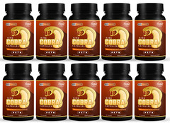 10 Pack King Cobra Capsules for Men-New Improved Formula-60 Capsules x10