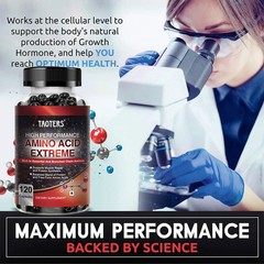 Branched-Chain Amino Acids 2600 mg Support Energy & Recovery 120 Capsules