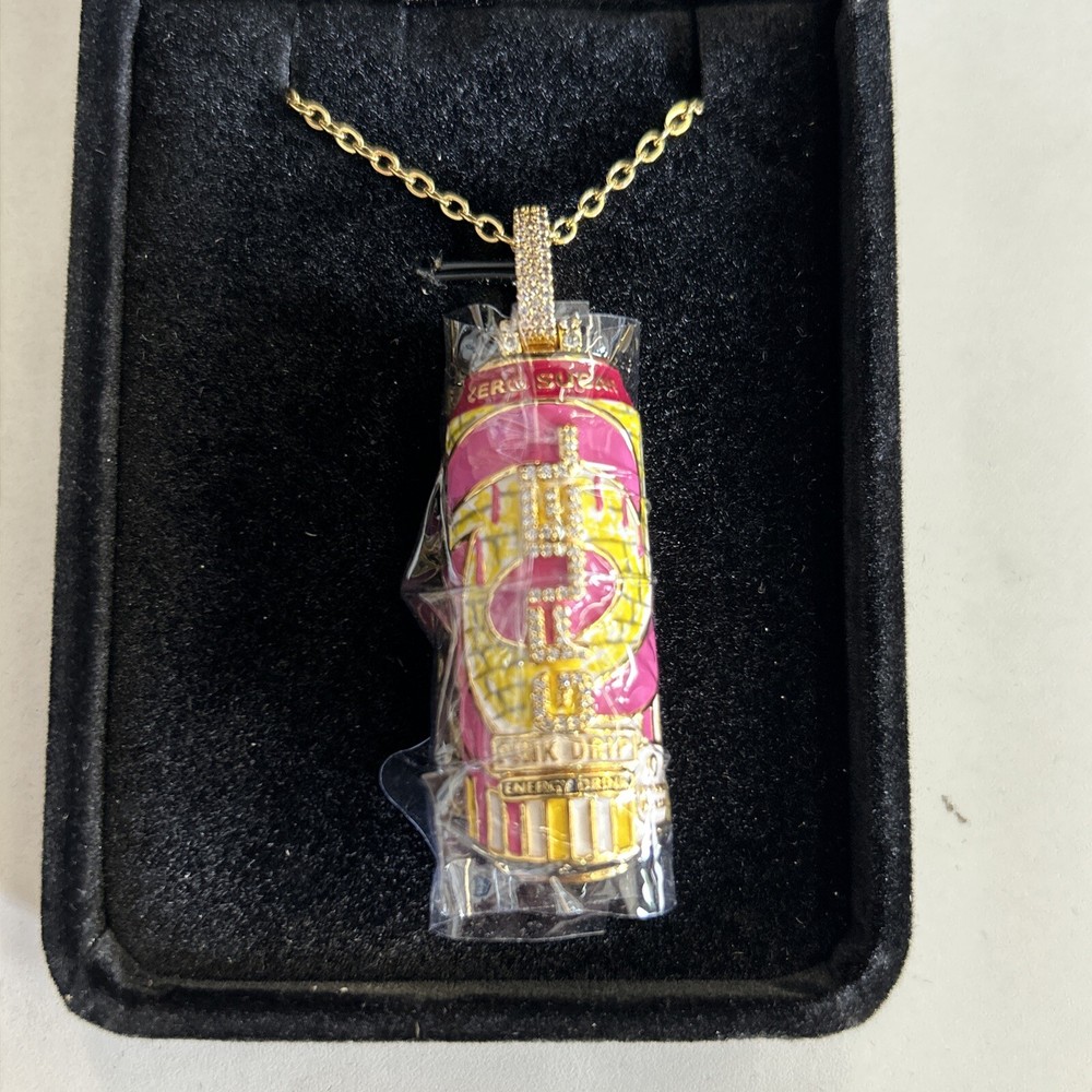 GFUEL Pink Drip Can Necklace G Fuel