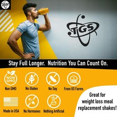 TGS Nutrition Vanilla Whey Protein Powder 2lb – No Artificial Sweeteners, All Na