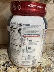 Dymatize ISO100 Hydrolyzed Whey Isolate Protein Powder, Gourmet Vanilla 1.6lb M1