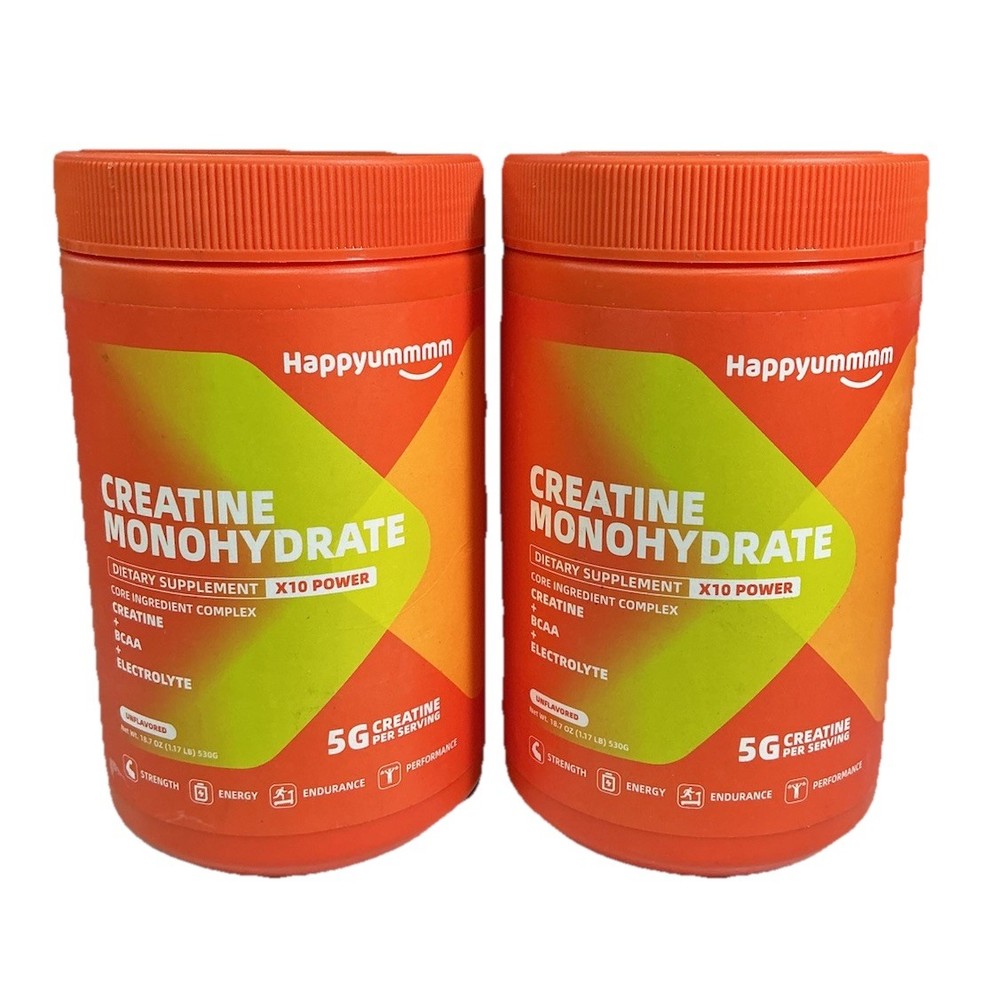 2X Creatine Monohydrate (Micronized) Powder – 5g + BCAA + Electrolytes 18.75oz