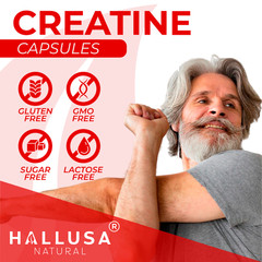 CREATINE Monohydrate – Muscle Building – Enhanced Strength & Performance -60 Cap