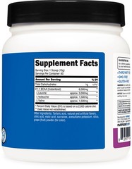 Nutricost BCAA 2:1:1 Powder (Grape) 60 Servings – 6G Per Serving