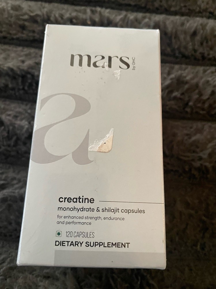 mars by GHC Micronized Creatine Monohydrate Caps: Powered with Shilajit