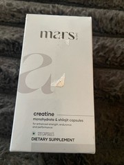 mars by GHC Micronized Creatine Monohydrate Caps: Powered with Shilajit