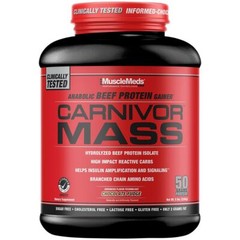 MUSCLEMEDS CARNIVOR MASS (6 LB) beef gainer protein – Pick Flavors