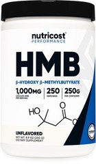 HMB Powder 250g – Beta-Hydroxy Beta-Methylbutyrate, Gluten Free, Non-GMO Supplem