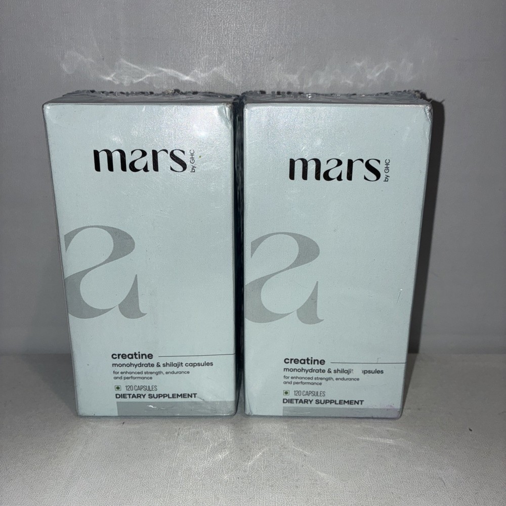 Lot Of 2-Mars Micronized Creatine Monohydrate Caps -Exp 08/2028