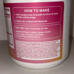 Pink Stork Plant Based Vanilla Protein 15 Servs 20oz Exp4/28 Fiber, Superfoods