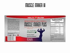 Muscle Boost – MUSCLE MAKER PLUS – Sexual Health – Lean Muscle – 1Bot 60Ct