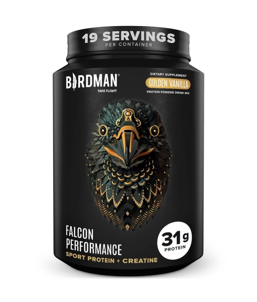 Falcon Vegan Protein Powder 31g Protein BCAA Creatine Vanilla 19 Servings