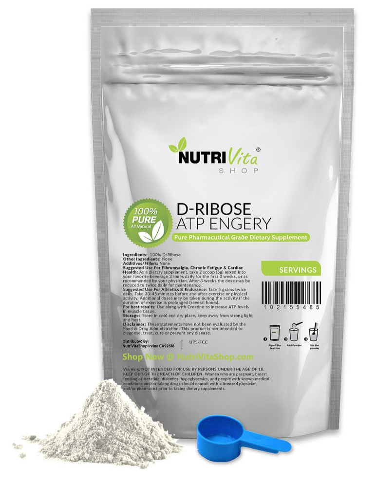5.5 lb (2500g) NEW 100% PURE D-RIBOSE POWDER -ENERGY & ENDURANCE