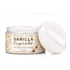 *Vanilla Cupcake Scented Body Powder for Men & Women, Talc-Free, 8oz