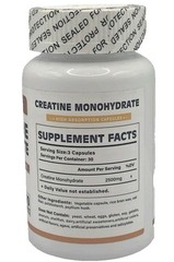 Creatine Monohydrate 2500mg, 90 Capsules Per Serving Exp 07/2026