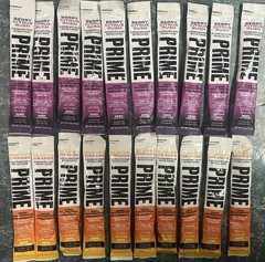 PRIME Electrolyte Hydration Powder Mix Sticks Caffeine-Free Berry/Orange