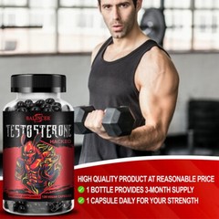 Strength Testosteron Booster Test Capsule-Increase Energy,Muscle Strength&Growth