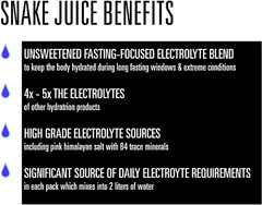 SNAKE Juice Keto Diet Electrolyte Powder, Unflavored, Fasting-Focused Supplem…