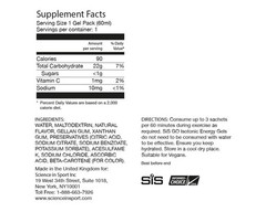 Nutritional Energy Gels Pack of 6 Tropical for Cycling Running Endurance Sports