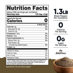 Nutricost Pantry Coarse Ground Black Pepper (1.3 Pounds) – No Additives, Vegan