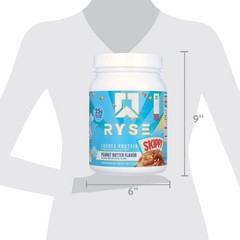 RYSE Loaded Protein Powder, Skippy Peanut Butter, 20 Servings