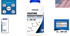 3,000mg Micronized Creatine Monohydrate in 500 Capsules – GMP Certified Quality