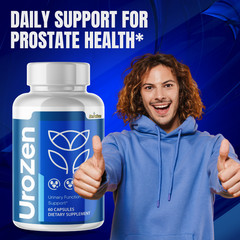 UroZen- Prostate Support- 3 Bottles- 180 Capsules